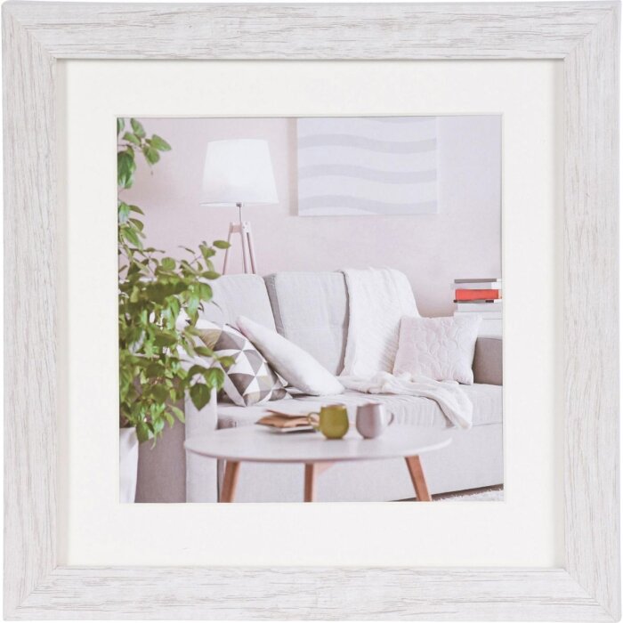 Henzo Marco Moderno 20x20 cm blanco con passepartout 13x13 cm