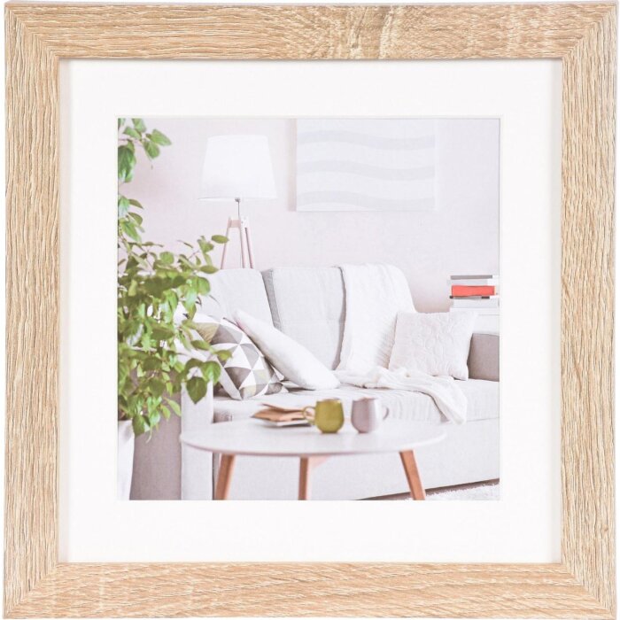 Henzo Marco Moderno 20x20 cm marrón medio con passepartout 13x13 cm