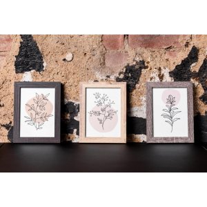 Henzo Marco Moderno 20x30 cm gris oscuro con passepartout 15x20 cm