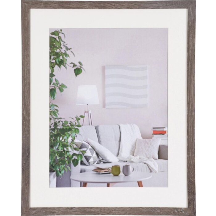 Henzo Marco Moderno 40x50 cm gris oscuro con passepartout 30x40 cm