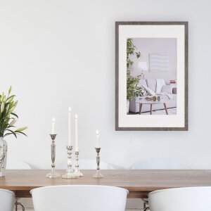 Henzo Marco Moderno 40x60 cm gris oscuro con passepartout 30x45 cm