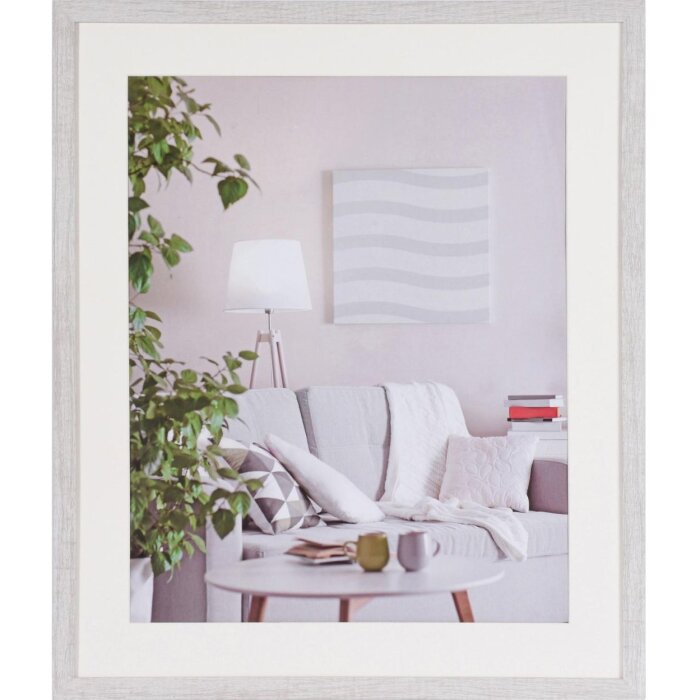 Henzo Marco Moderno 50x60 cm blanco con passepartout 40x50 cm