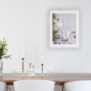 Henzo Marco Moderno 50x60 cm blanco con passepartout 40x50 cm