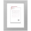 Marco de madera MAT 18x24 cm plata