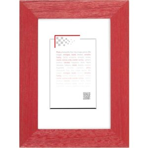 Marco de madera Tutti Frutti 10x15 cm rojo