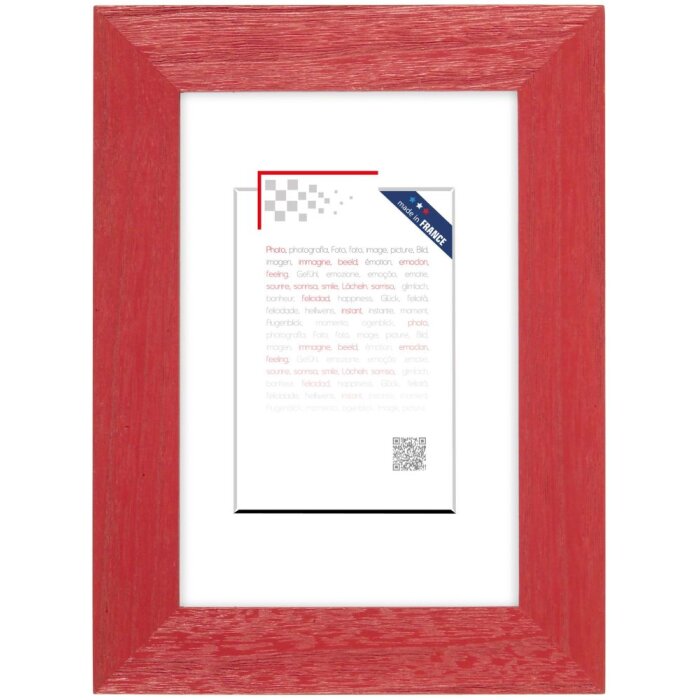 Marco de madera Tutti Frutti 30x40 cm rojo