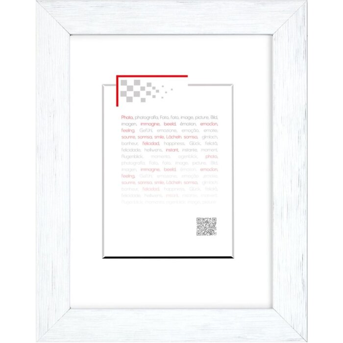 Marco de madera Karma 13x18 cm blanco