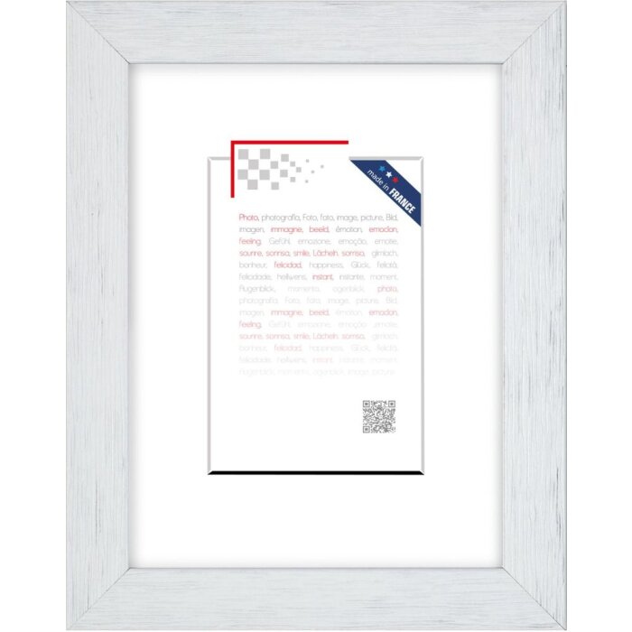 Marco de madera Karma 24x30 cm blanco