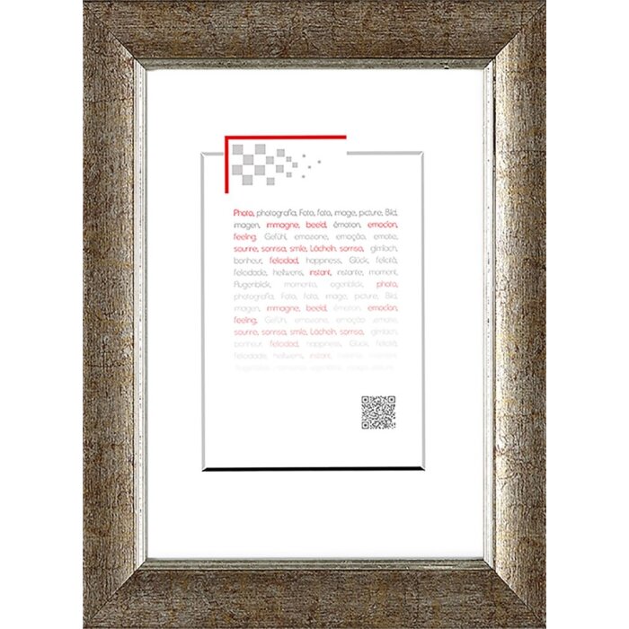 Marco de madera Hades 18x24 cm plata