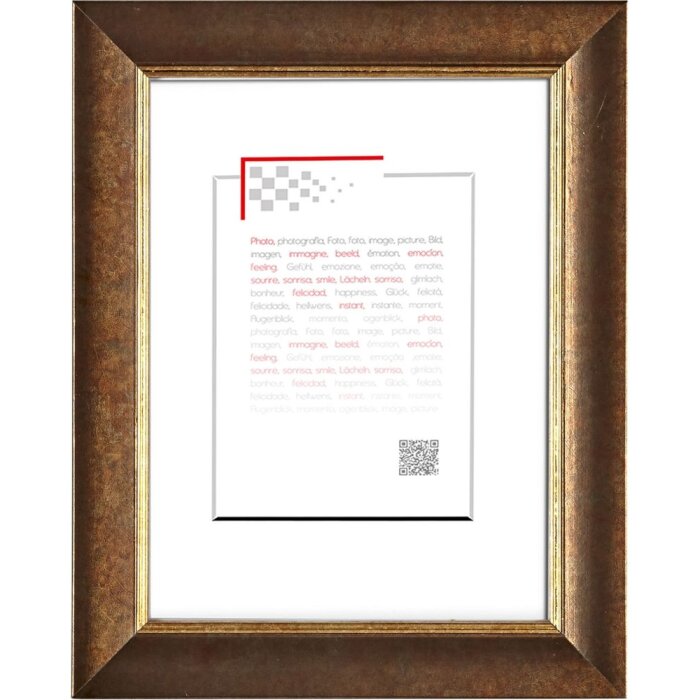 Marco de madera Hades 10x15 cm oro