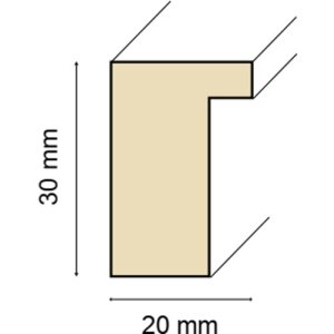 Ceanothe Marco de madera Smart 18x24 cm blanco