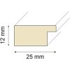 Marco de madera MAT 10x15 cm blanco