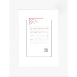 Marco de madera MAT 30x40 cm blanco
