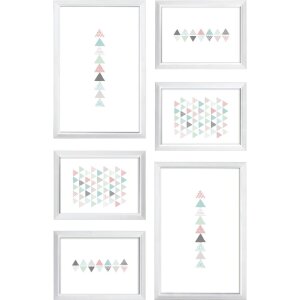 Ceanothe Frame Set Easy 6 marcos blanco 13x18 cm y 18x28 cm
