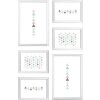 Ceanothe Frame Set Easy 6 marcos blanco 13x18 cm y 18x28 cm