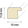 Ceanothe Marco de madera Río 10x15 cm blanco