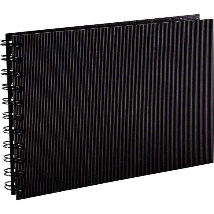 Álbum espiral Modela negro 15x21 cm