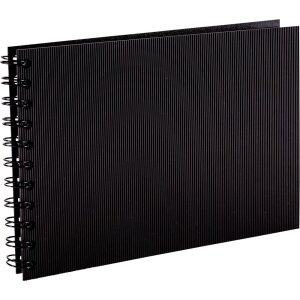 Álbum espiral Modela negro 15x21 cm