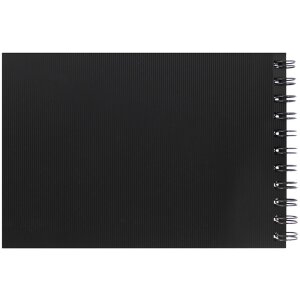 Álbum espiral Modela negro 15x21 cm