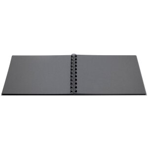 Álbum espiral Modela negro 15x21 cm