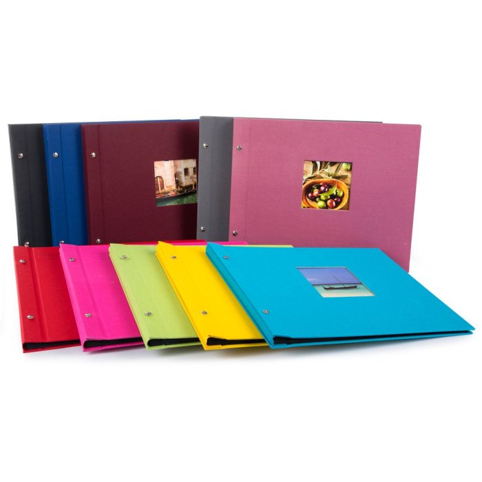 Goldbuch álbum con tapa de rosca Bella Vista surtido 39x31 cm 40 páginas negras