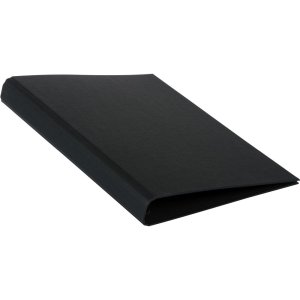 Goldbuch Carpeta de anillas A4 Linum negra 26x32 cm Mecanismo de 4 anillas