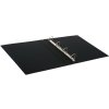 Goldbuch Carpeta de anillas A4 Linum negra 26x32 cm Mecanismo de 4 anillas