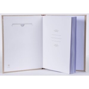 Henzo Libro de visitas Perla champán 21x26 cm