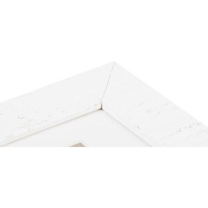Marco de madera Henzo Driftwood 10x15 cm blanco con paspartú