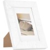 Marco de madera Henzo Driftwood 10x15 cm blanco con paspartú