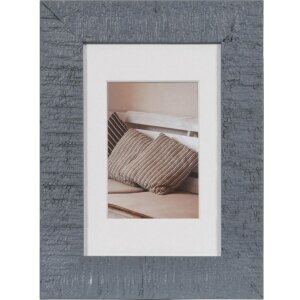 Marco de madera Driftwood 10x15 cm azul