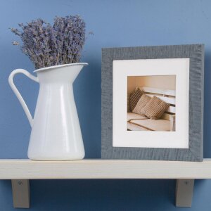 Marco de madera Henzo Driftwood azul 20x20 cm con Passepartout 13x13 cm