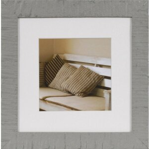 Marco de madera Driftwood 20x20 cm gris