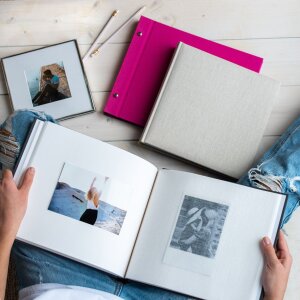 Goldbuch Álbum de Fotos Summertime beige 25x25 cm 60 páginas blancas