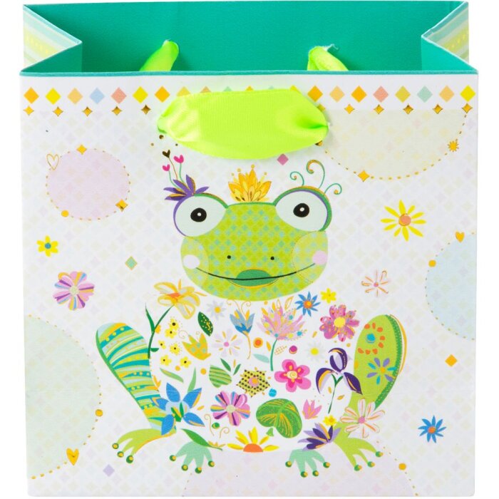 Bolsa de regalo HAPPY FROG 10x10 cm