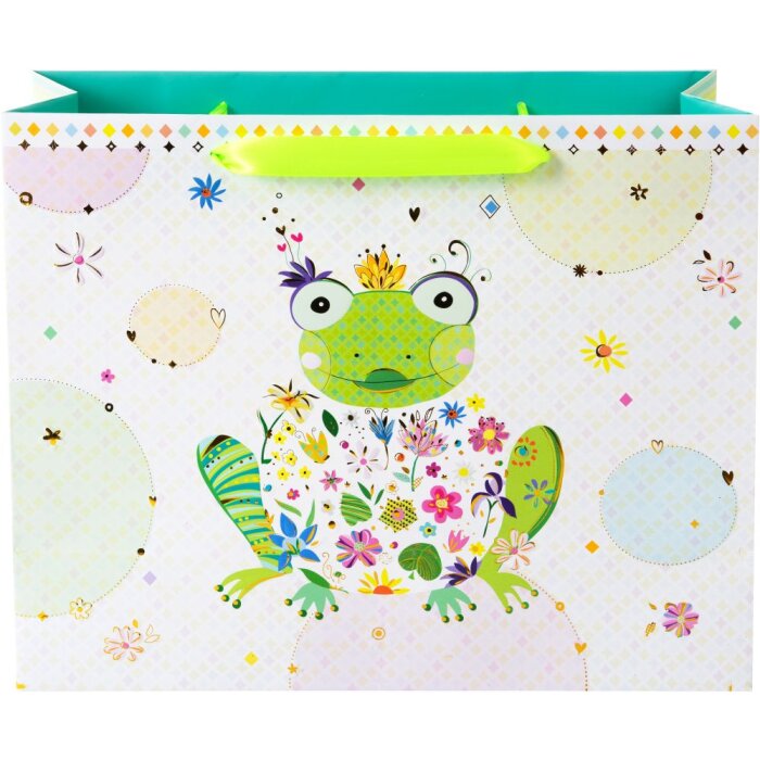Bolsa de regalo Goldbuch HAPPY FROG 27x33 cm