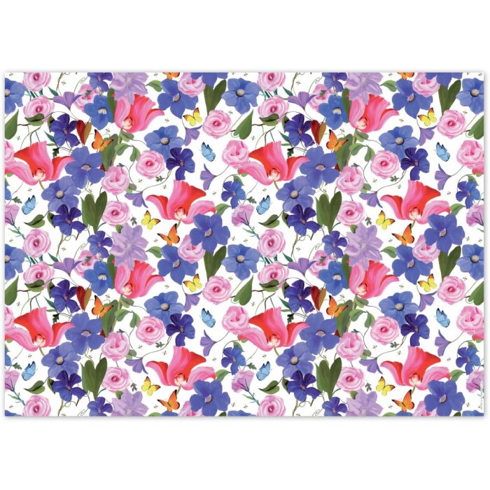 Papel de regalo Jardín de colores