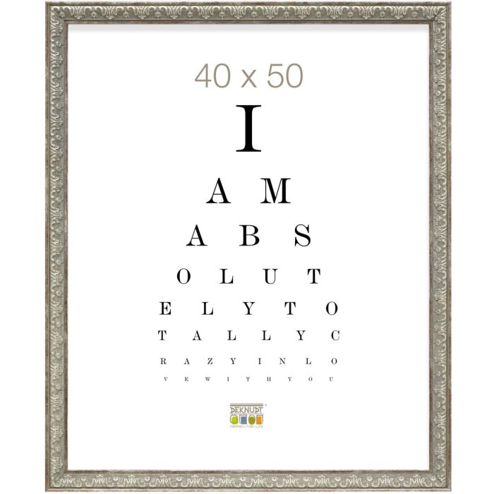 Marco plástico plateado 10,0 x15,0 cm S95MD