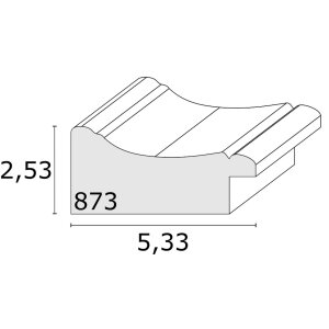 Marco madera plata 60,0 x80,0 cm S873D