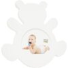 Marco infantil oso madera blanco 10 cm
