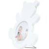 Marco infantil oso madera blanco 10 cm