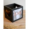 Portacandelitas S68HF madera negro 7,0 x8,0 cm