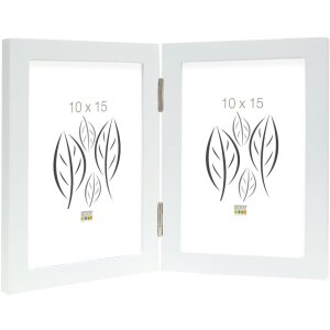 Marco doble madera blanca 13,0 x18,0 cm S68FK formato...