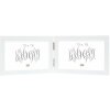 Marco doble de madera Deknudt S68FK blanco 13x18 cm formato apaisado