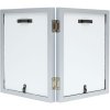 Marco doble S68FD1 madera plateada 13x18 cm formato vertical