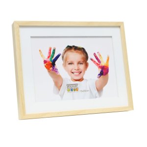 Marco con passepartout madera color natural 10,0 x15,0 cm...