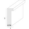 Marco con passepartout madera color natural 10,0 x15,0 cm S67WH