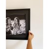 Marco de madera Deknudt con paspartú S67NK negro 20x30 cm