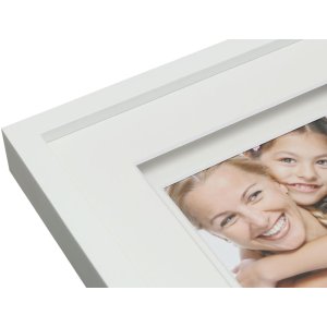 Marco con paspartú madera blanca 20,0 x30,0 cm S67NK