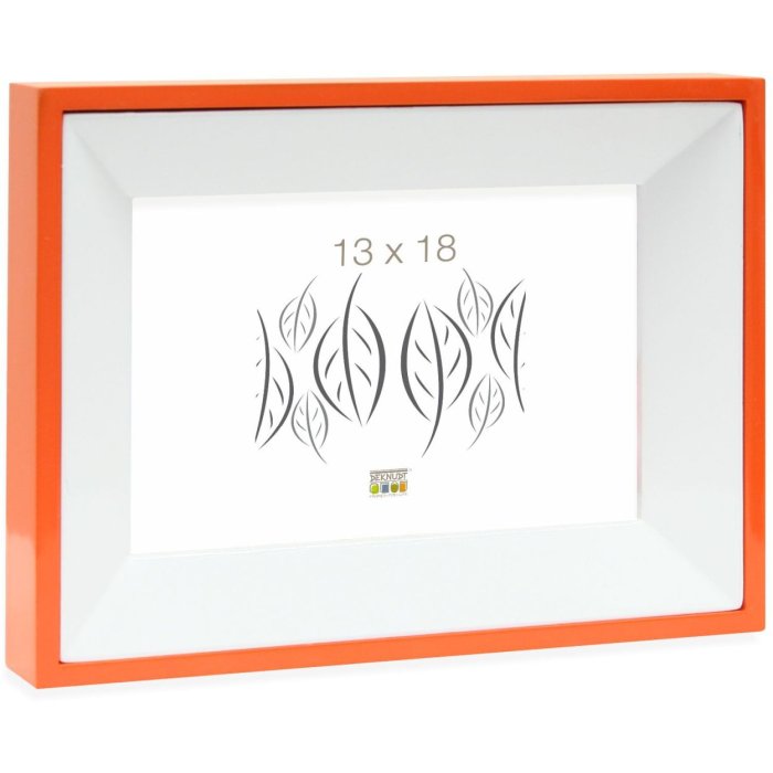 Marco madera naranja 13,0 x18,0 cm S67DK